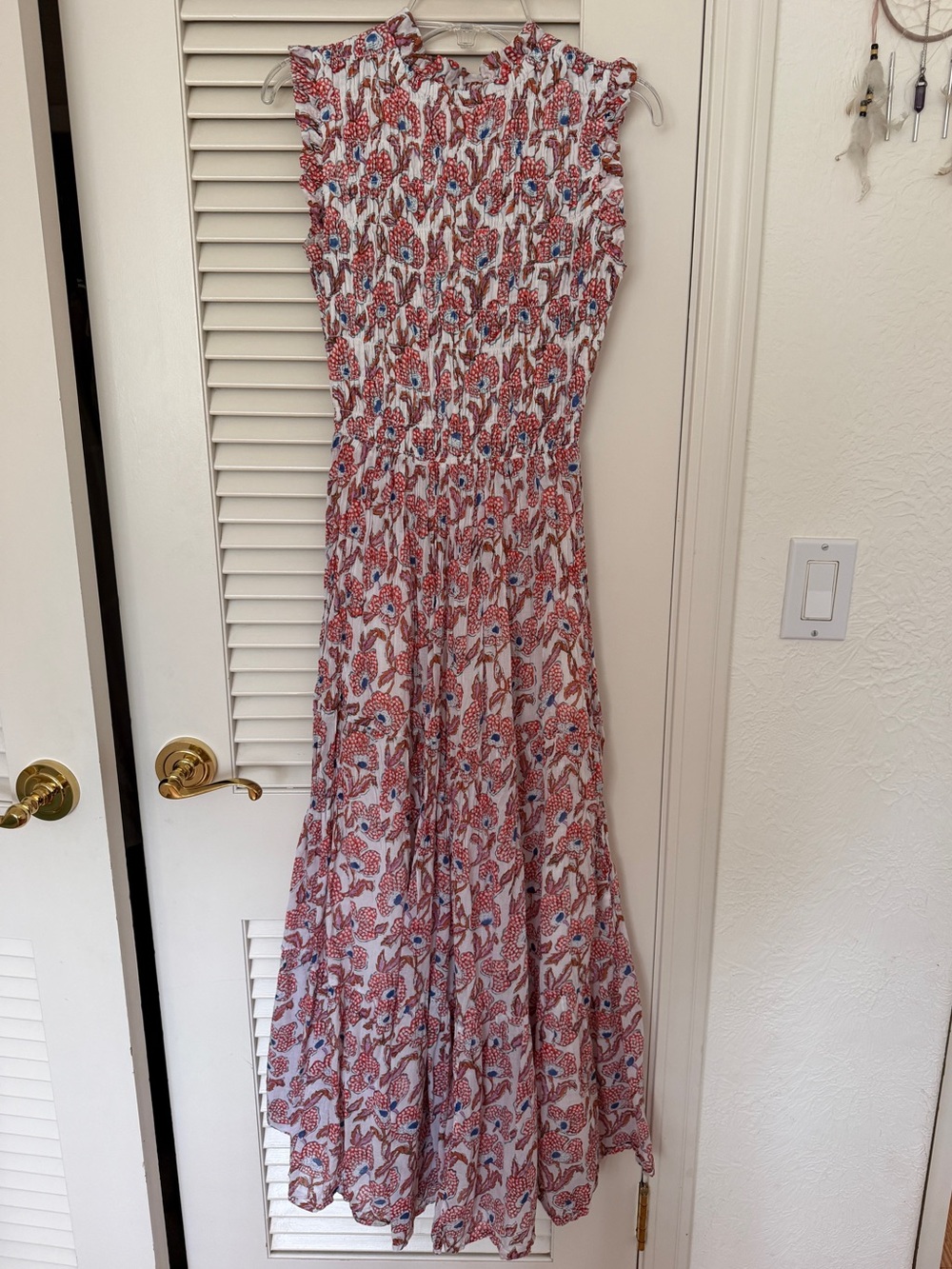 Oliphant Floral Smocked Maxi Dress - Picture 4 of 8